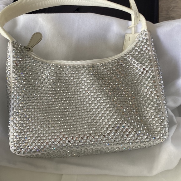 Prada crystal white rhinestone handbag brand new - Picture 7 of 9